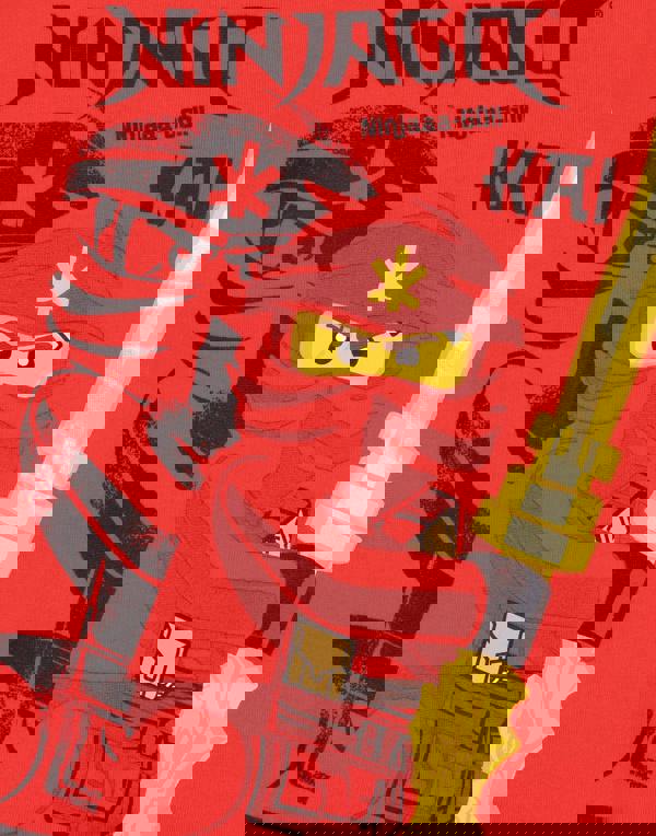 LEGO Boys Red Kai Warrior Print Jumper