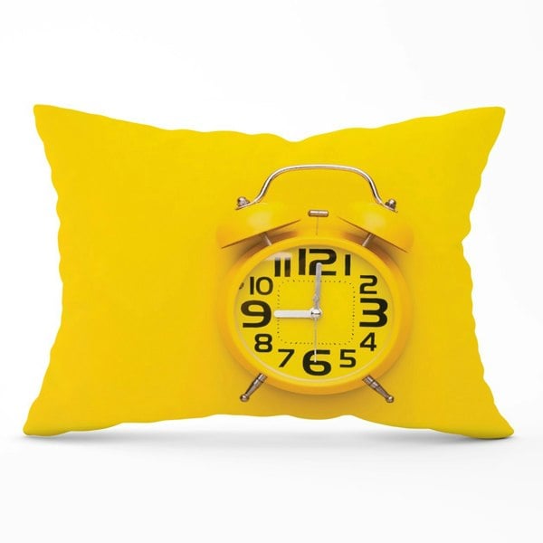 Warren Reed Yellow Alarm Clock Cushions