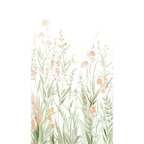 Grandeco Somme Floral Sprigs 3 panel repeatable Mural 1.59 x 2.8m, Pastel