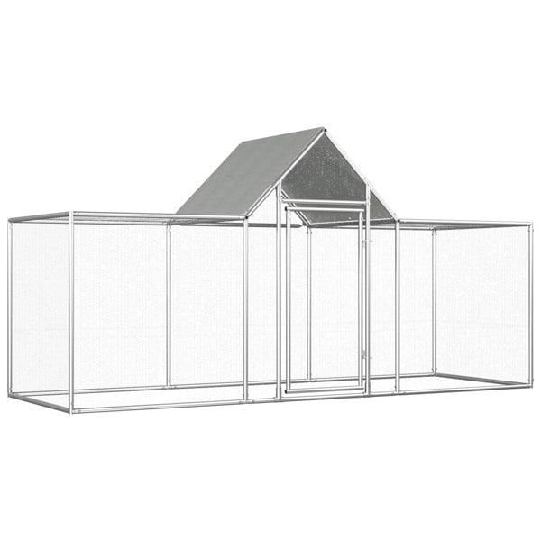 Berkfield Chicken Coop 3x1x1.5 m Galvanised Steel