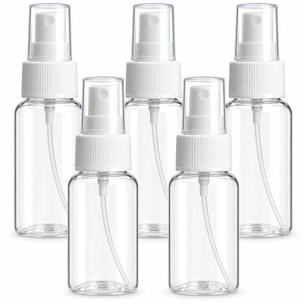 ATEK 5 Pack 30ml Clear Perfume Atomiser Empty Refillable Spray Bottles Travel