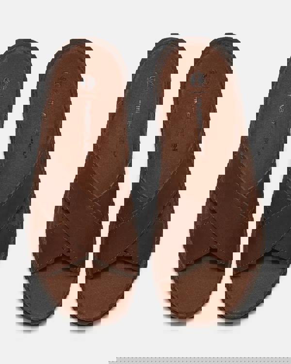 Timberland Casco Cove Cross Strap Full Grain Leather Mens Sandals - Rust | CHO | Designer Mens Sandals