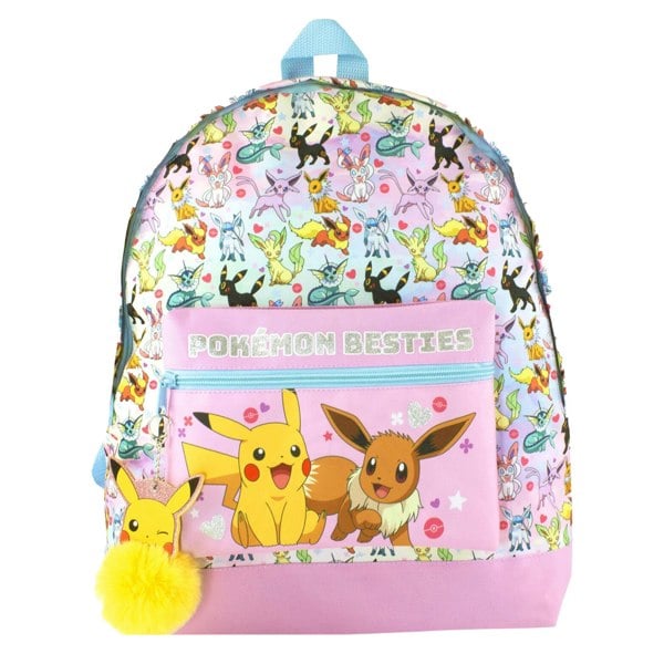 Pokemon Girls Besties Glitter Pikachu Backpack - Multicoloured Print