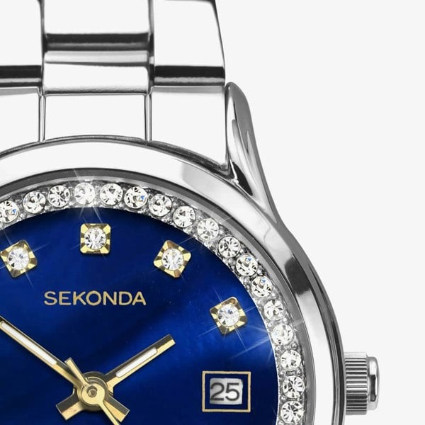 Sekonda Dress Catherine Blue Dial Stone Set Watch 2147