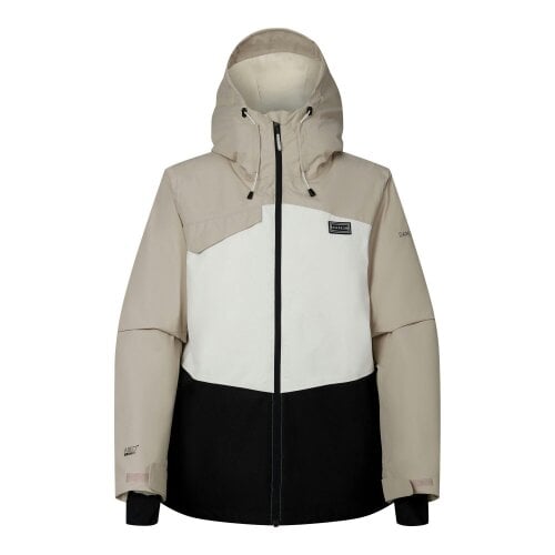 Dare 2B Womens Block Print Ski Jacket - White Pepper/Black