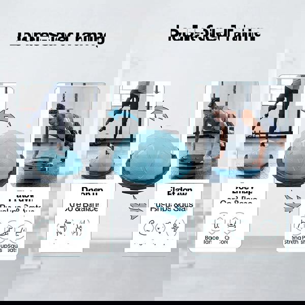 Centra Half Balance Ball Trainer with Resistance Bands Pump Yoga Pilate Fitness