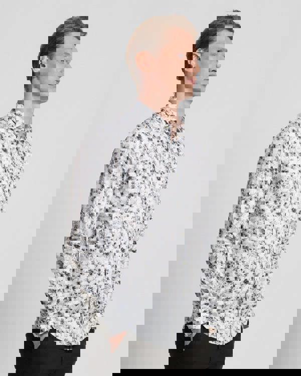 Steel & Jelly Limited Edition Sketch Floral Print Long Sleeve Shirt