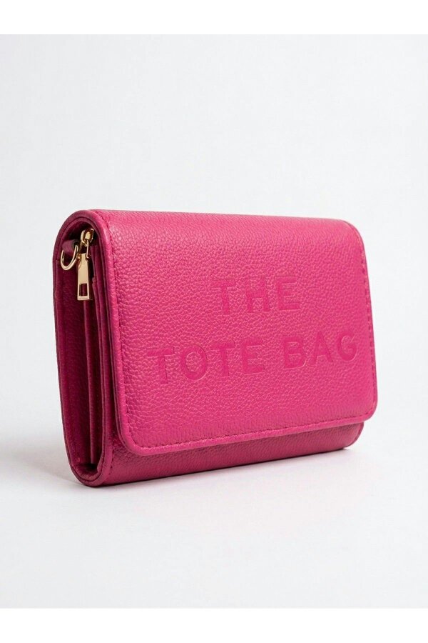 ikrush Constance Pebbled Faux Leather Text Bag