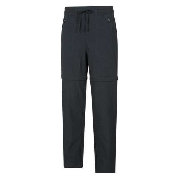 Mountain Warehouse Womens/Ladies Explorer Zip-Off Trousers - Black - 