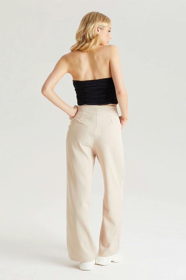 Urban Bliss Stone Tailored Wide Leg Trousers