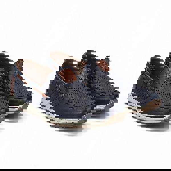 Rieker Rieker 08867-14 Mens Loafer Shoes Blue