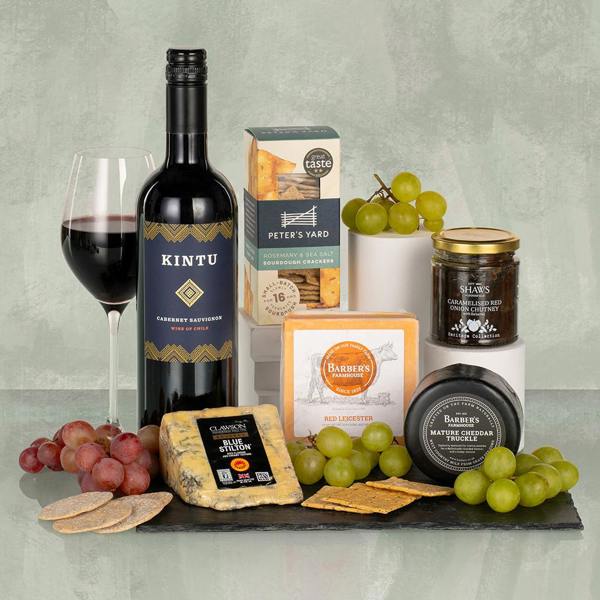 Autumn Cheese and Wine Slate