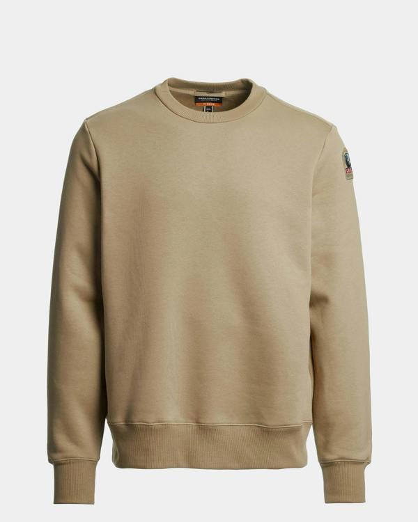 Parajumpers K2 Mens Sweatshirt - Muted Khaki 136, front