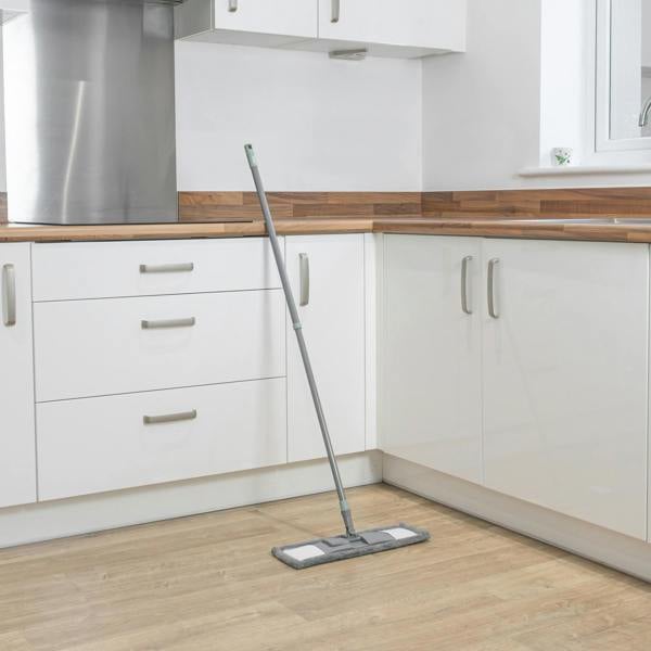 JVL Extended Microfibre Mop - Grey