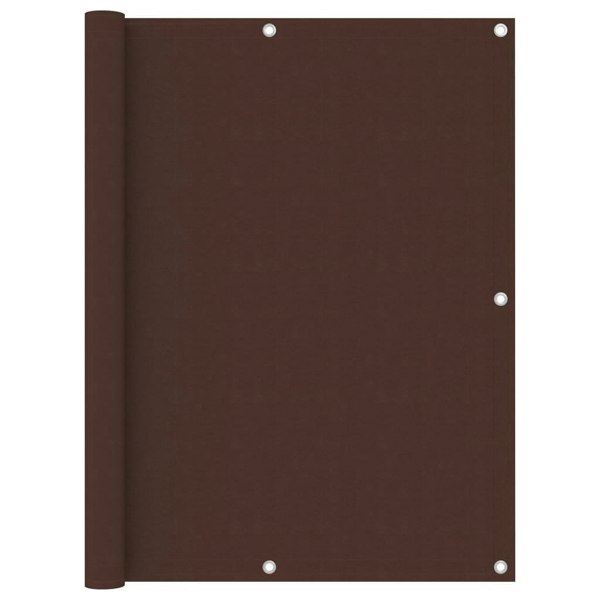 Berkfield Balcony Screen Brown 120x300 cm Oxford Fabric