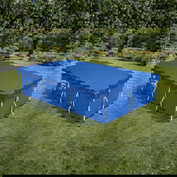 smartbies Bestway Frame Pool Debris Cover 157" x 83" | Protective Pool Cover for Large Frames