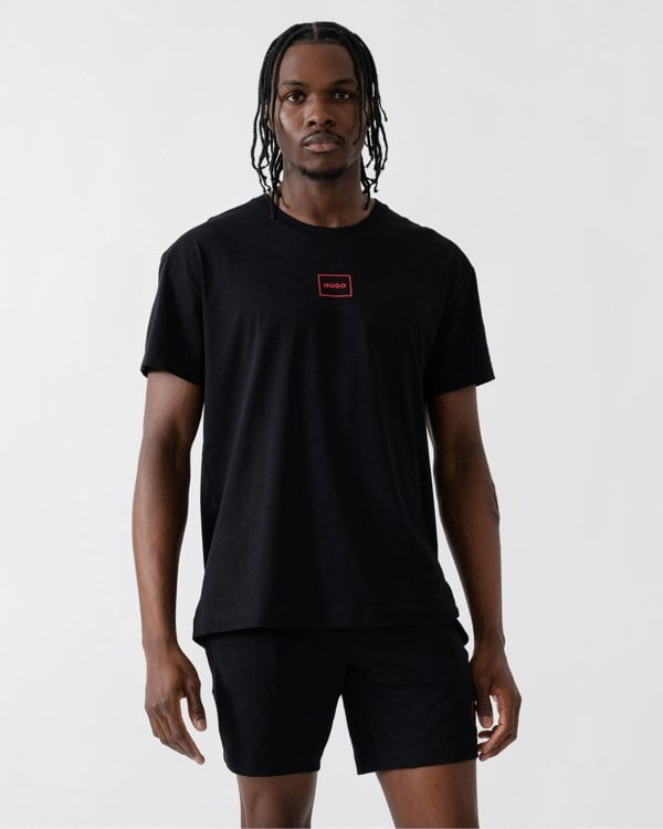 HUGO Laze Mens Loungewear T-Shirt - Black 001