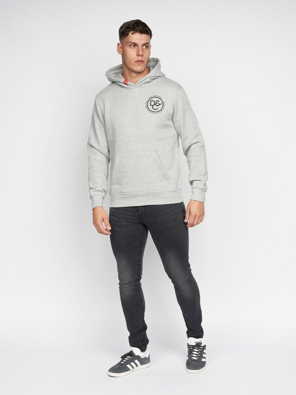 Duck and Cover Macksony Hoodie - Grey Marl