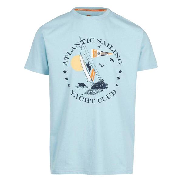 Trespass Mens Cedarf Lettering Crew Neck T-Shirt - Seafoam - 