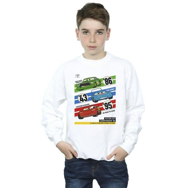 Disney Boys Cars Piston Cup Champions Sweatshirt - White