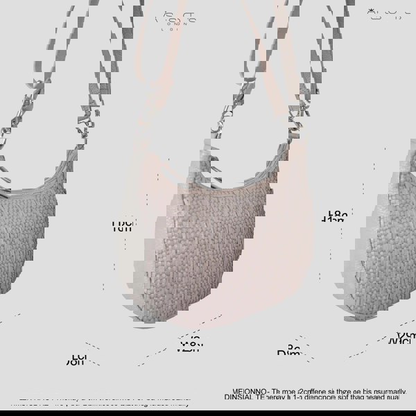 Real Hide Bags 'Wonder Weave' Nude Pink Real Leather Woven Designer Shoulder Crossbody Bag