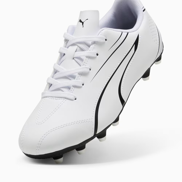 Puma Childrens/Kids Vitoria Football Boots - White/Black