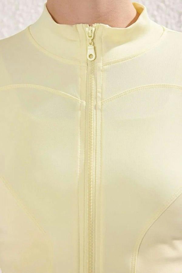 WOVCOR Zip-up Stand Collar Knitted Sports Jacket