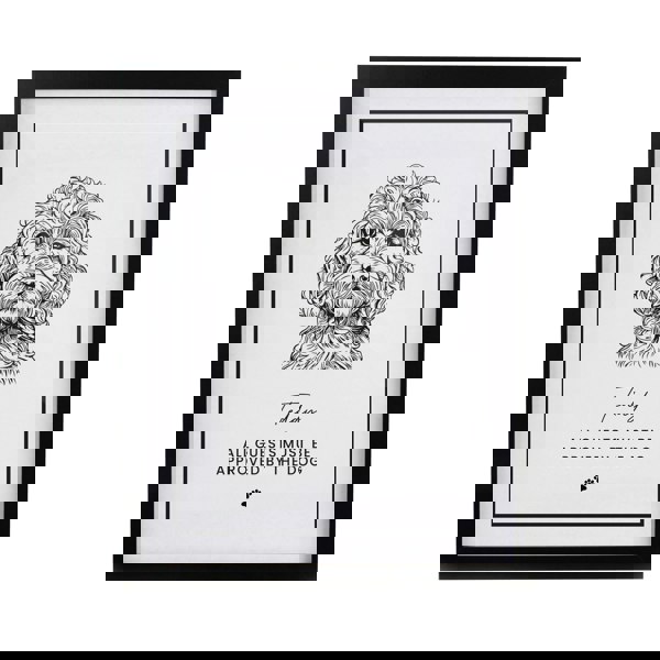 Personalised Memento Company Personalised Dog Breed Black Framed Print