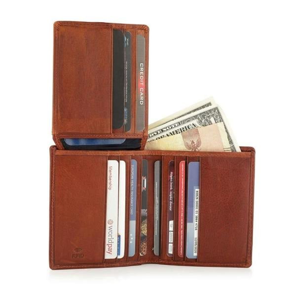 PRIMEHIDE Leather Card Wallet For Men - Enzo Tuscan