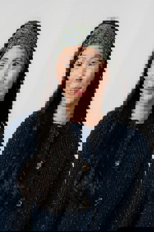 Lily & Me Multiband Fern Print Navy