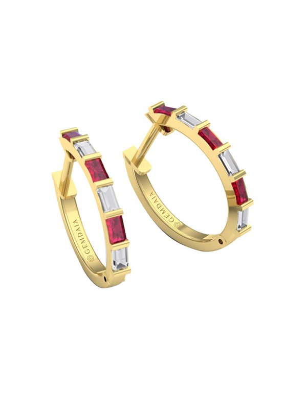 Gemdaia Ruby Serenity Earrings