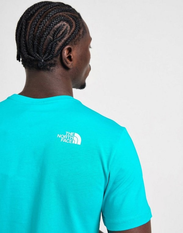 The North Face Fine Box Logo Men's T-Shirt Blue
