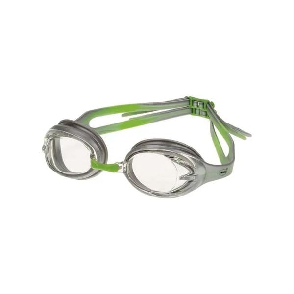 Fashy Power adult swim goggles with silicone head strap and clear lenses