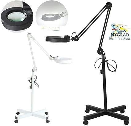 HYGRAD BUILT TO SURVIVE HYGRAD® Floor Standing LED Magnifying Lamp for Dental Clinic Beauty Parlour Medical