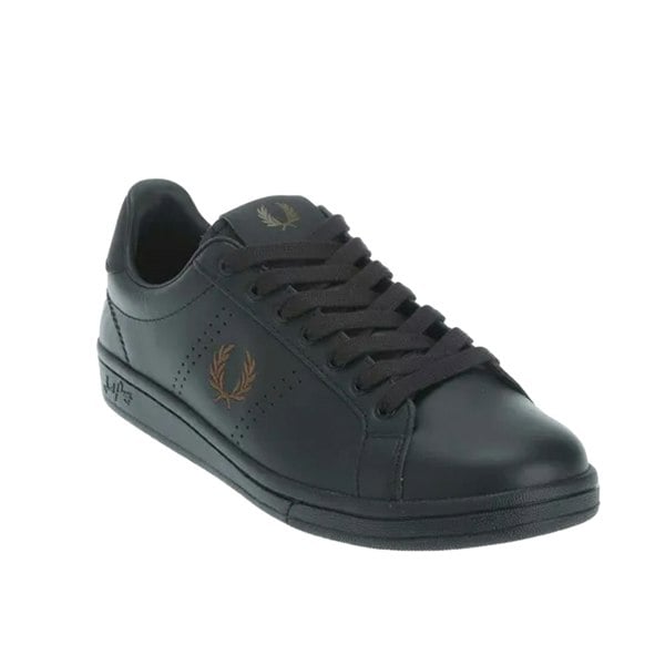 Fred Perry Unisex Adult B721 Leather Trainers - Black