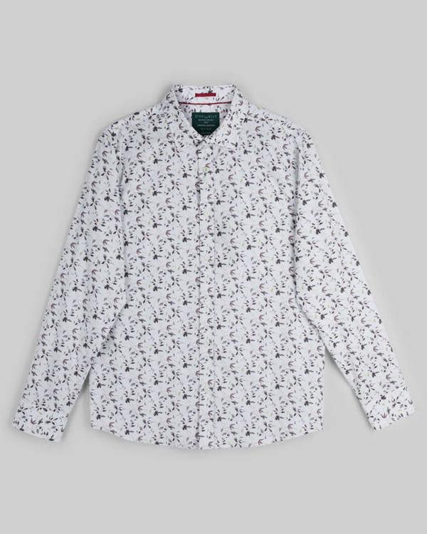 Steel & Jelly Limited Edition Sketch Floral Slim Fit Shirt