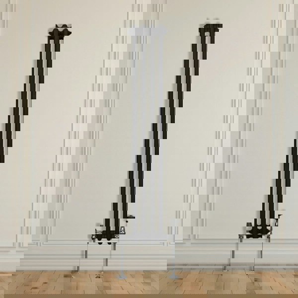 Monstershop Traditional 3 Column Radiator - 1500 x 202mm - Black