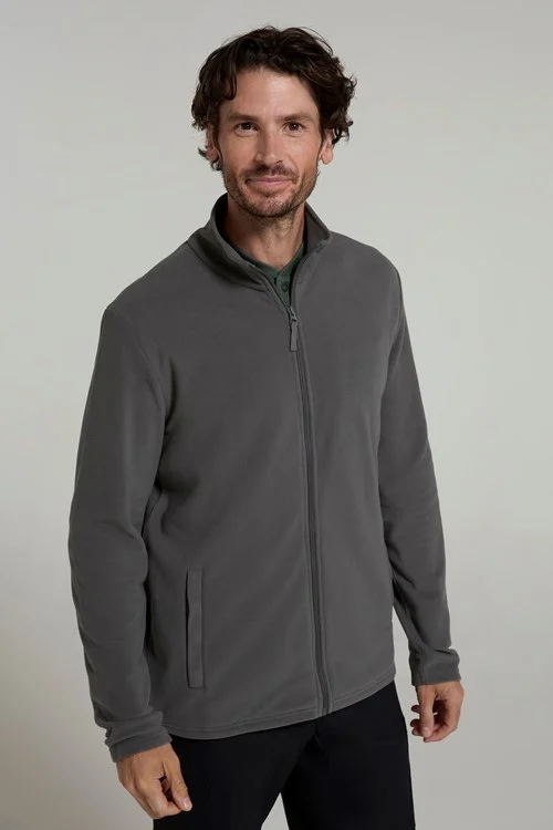 Mountain Warehouse Mens Camber Fleece Jacket - Dark Grey