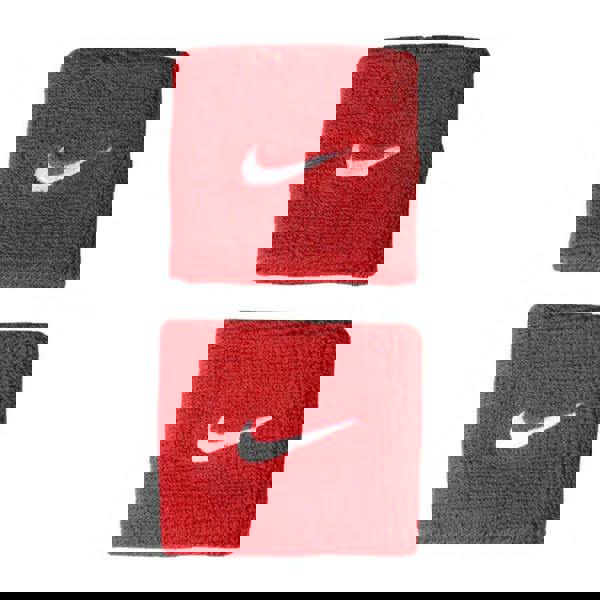 Nike Unisex Adults Swoosh Wristband (Set Of 2) - Red - 
