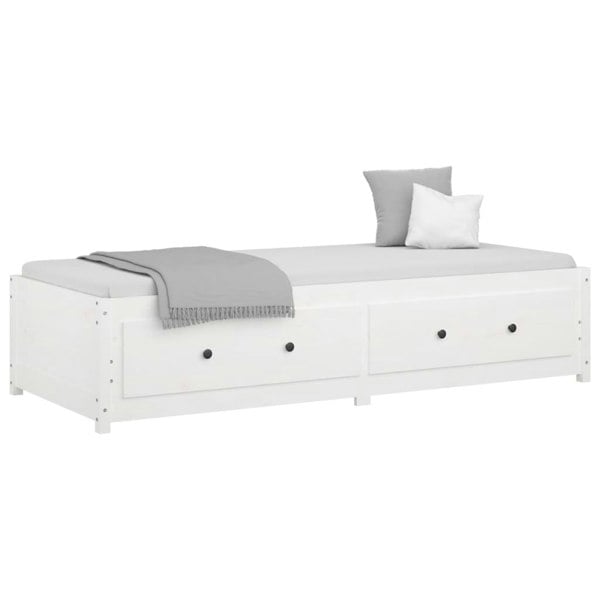 Berkfield Day Bed White 90x200 cm Solid Wood Pine