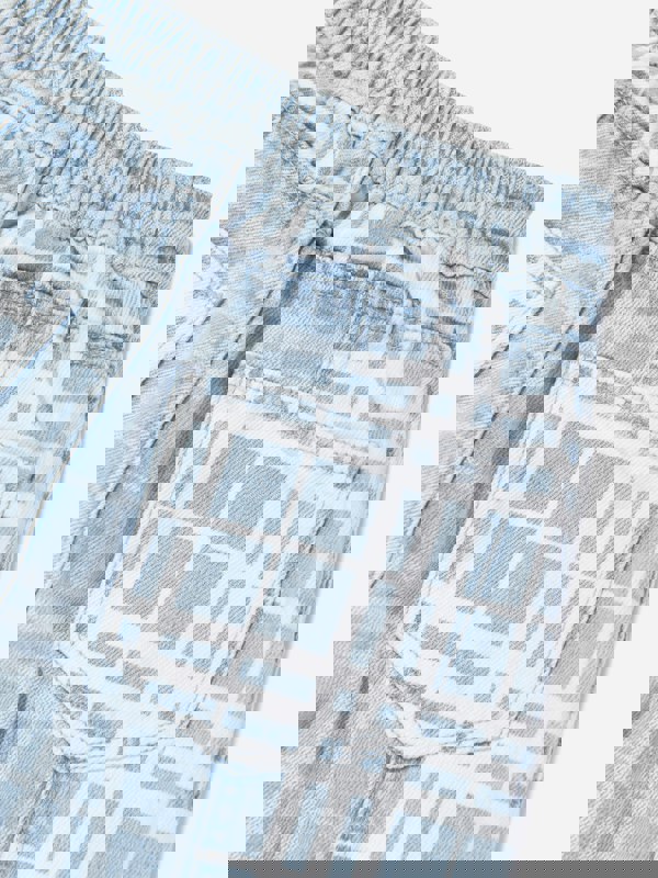 Burberry Kids Burberry Girls Check Jasmine Trousers in Blue