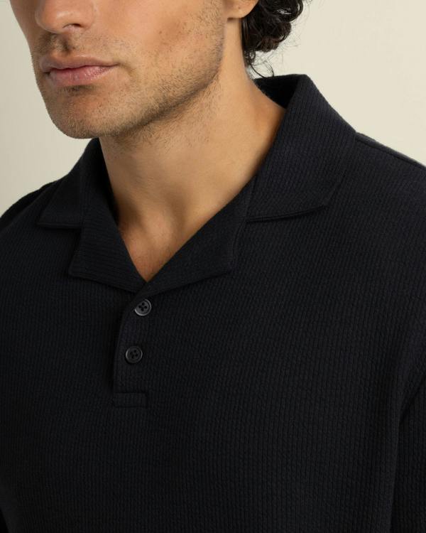 Larsson & Co Sommer - Wavy Rib Polo Shirt