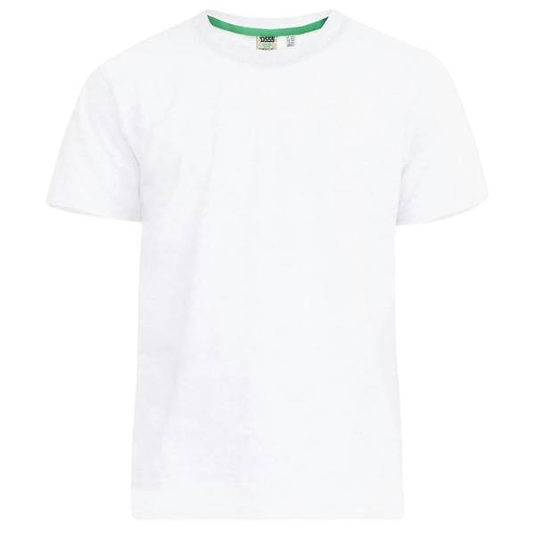 Duke Mens Smartly Combed Cotton Kingsize T-Shirt (Pack of 5) - White - 