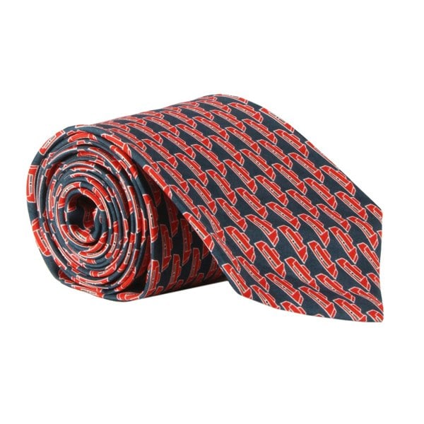 Dunhill luxurious mulberry silk tie in a Duke Lock print