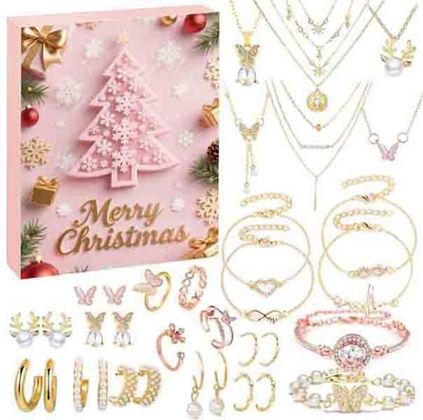Leaper Christmas Jewellery Countdown Calendar