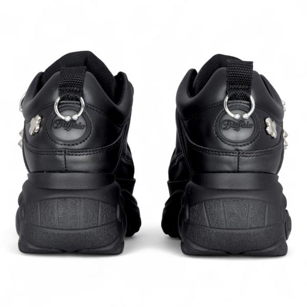 Buffalo Womens Black Studded Chunky Platform Fashion Trainers - 1339-14-PUNK