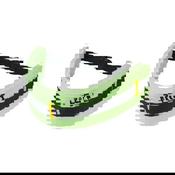 Beco Swim Monobelt neon green EVA foam waist flotation device with black strap, yellow accents and four colour coded sizes