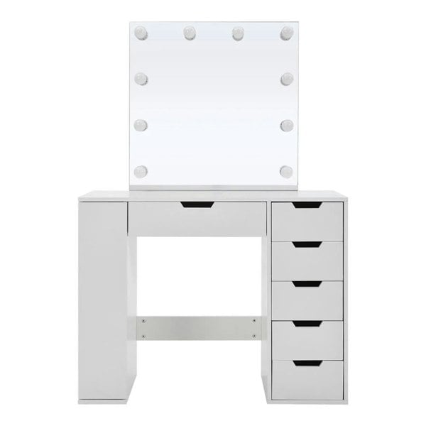 Hollywood Dressing Table with LED Lighted Mirror Living and Home 