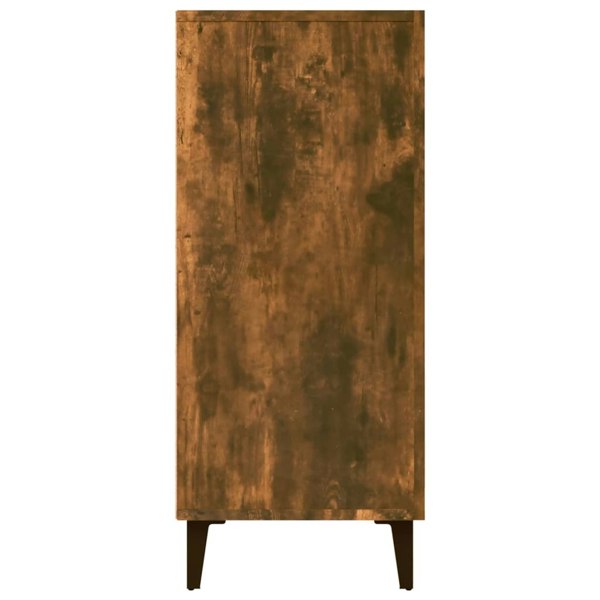 Berkfield Sideboard Smoked Oak 90x34x80 cm Engineered Wood