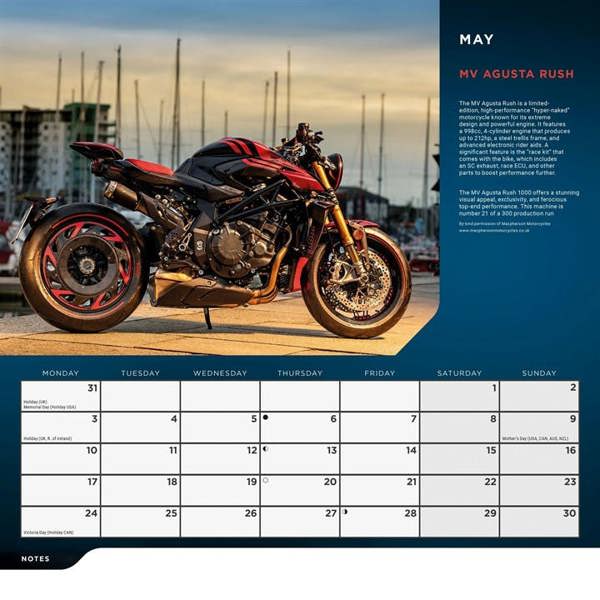 Superbikes Calendar 2027, Wall Calendars, Month To View, Transport, Gift
